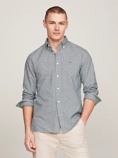 Chemise Oxford coupe standard à motif vichy - TOMMY HILFIGER