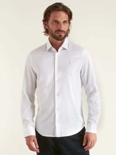 Chemise slim Clovis en Coton Stretch - VICOMTE A.