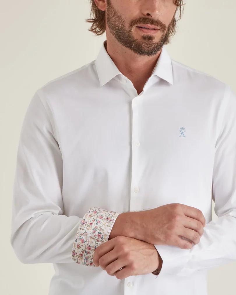 Chemise slim Clovis en Coton Stretch - VICOMTE A.