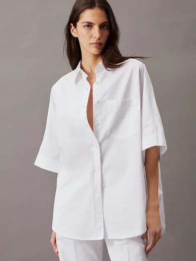 Chemise oversize en popeline - CALVIN KLEIN