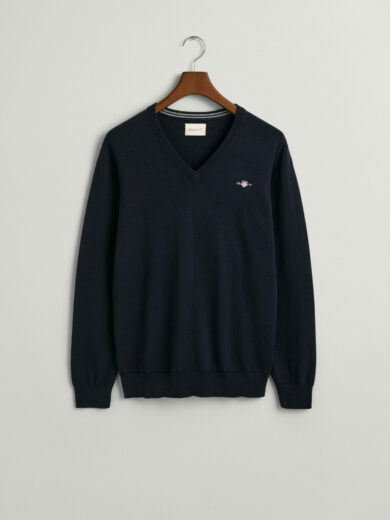 Pull col V en coton classique - GANT