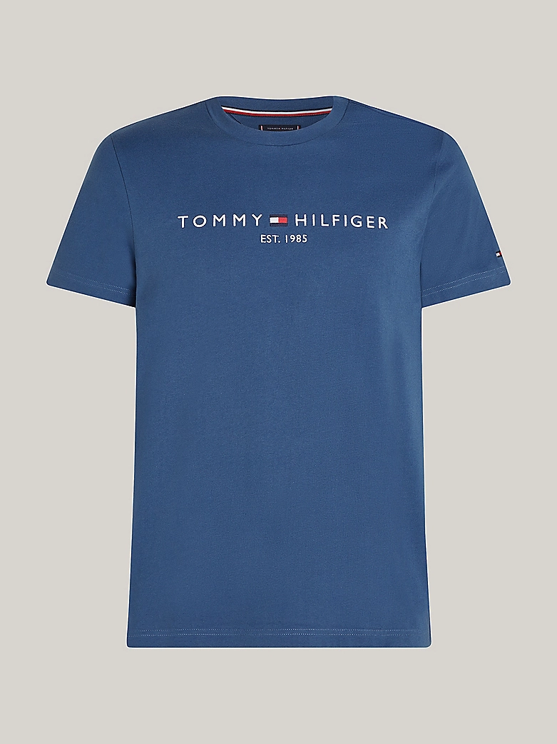 Tee-shirt ajusté à logo brodé - TOMMY HILFIGER