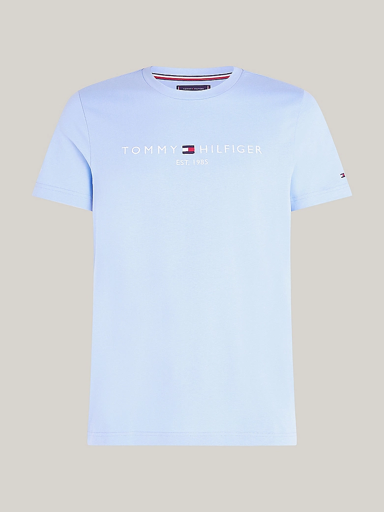 Tee-shirt ajusté à logo brodé - TOMMY HILFIGER