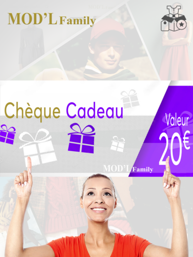 CHEQUE CADEAU 20€ MODLFAMILY