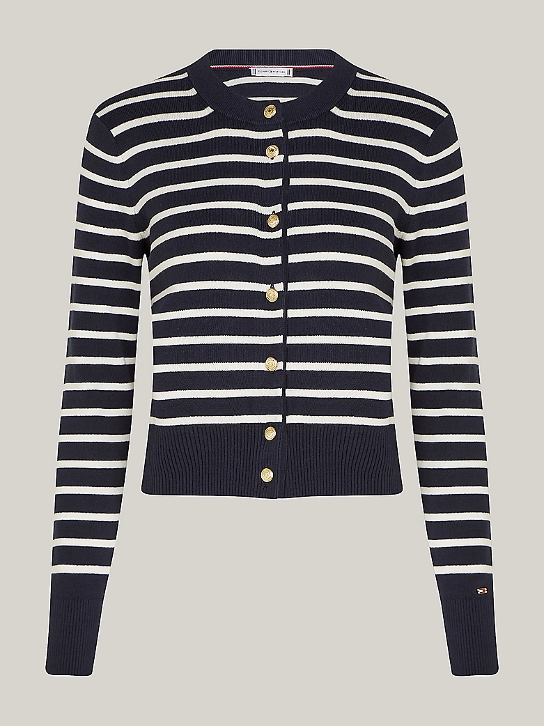 Cardigan ajusté à rayures - TOMMY HILFIGER