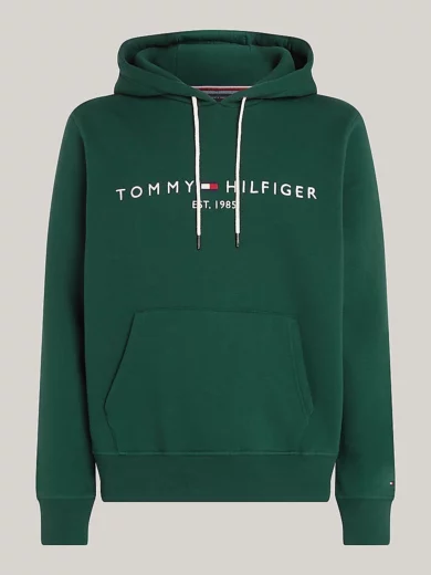 Sweat à capuche à cordon de serrage et logo - TOMMY HILFIGER