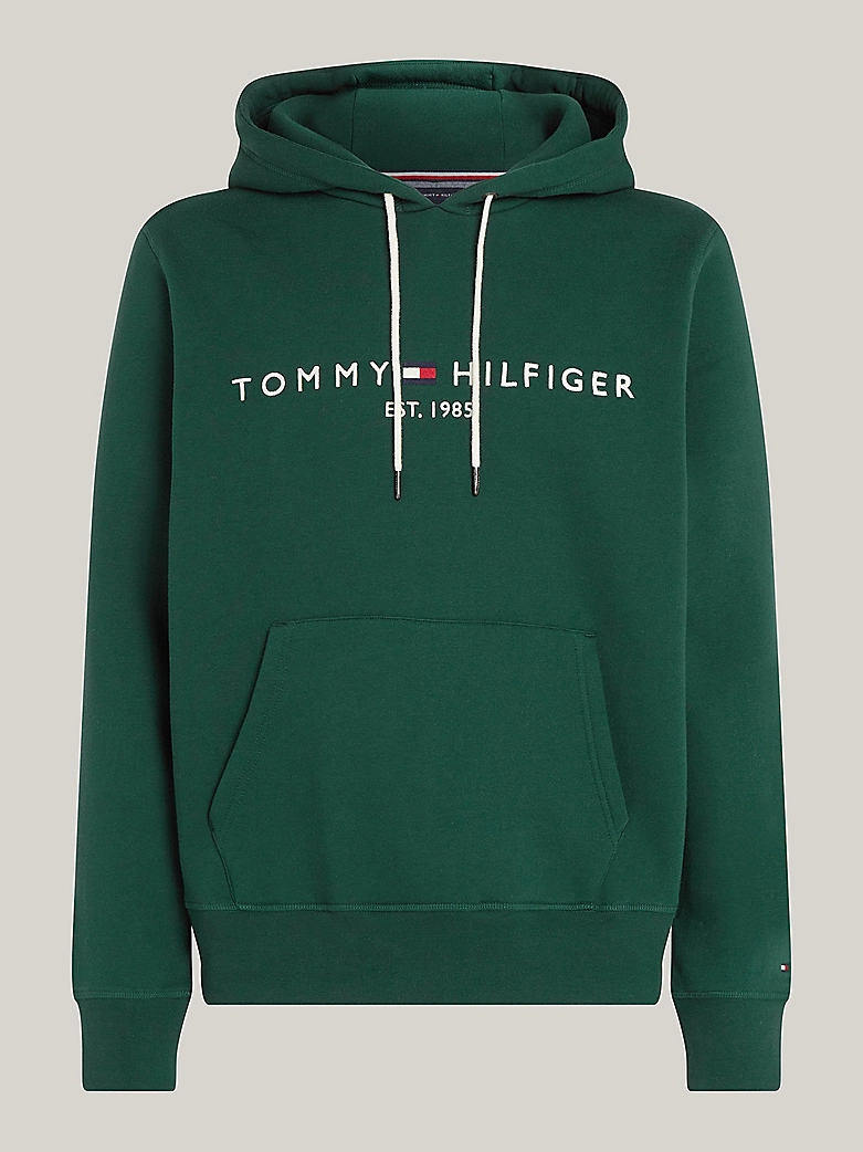 Sweat à capuche à cordon de serrage et logo - TOMMY HILFIGER