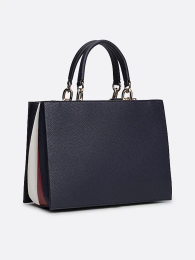 Cabas à motif colour-block et monogramme TH - TOMMY HILFIGER