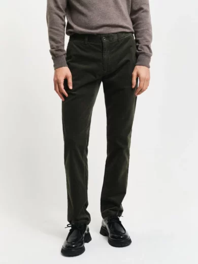 Pantalon chino slim fit en velours côtelé - GANT