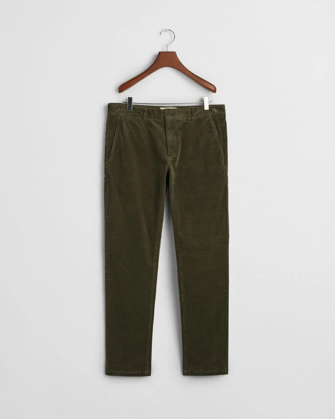 Pantalon chino slim fit en velours côtelé - GANT