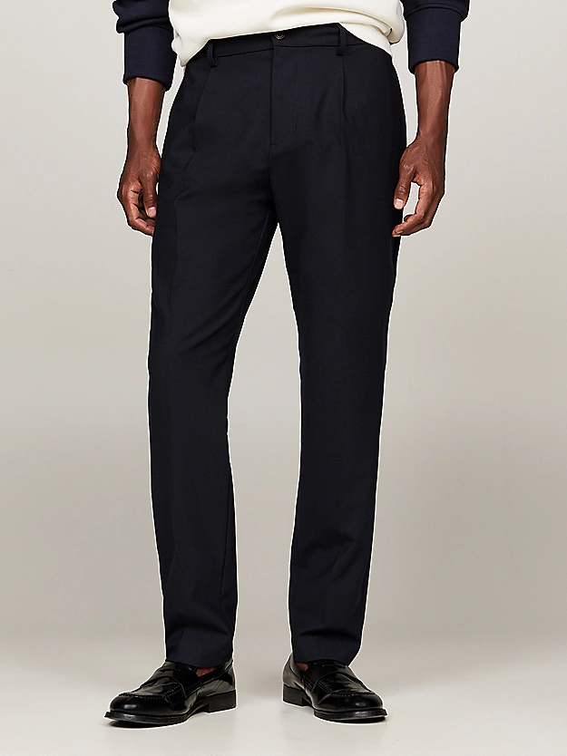 Pantalon fuselé casual en laine - TOMMY HILFIGER